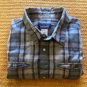 Plaid Organic Cotton Patagonia Pearl Snap Shirt